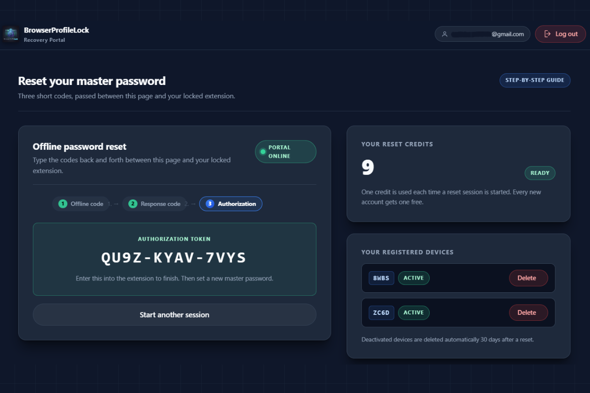 Dark Mode interface